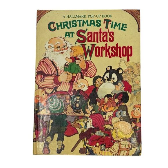 Christmas Time at Santa's Workshop A Hallmark Pop Up Book Works! Elf Santa - Picture 1 of 5